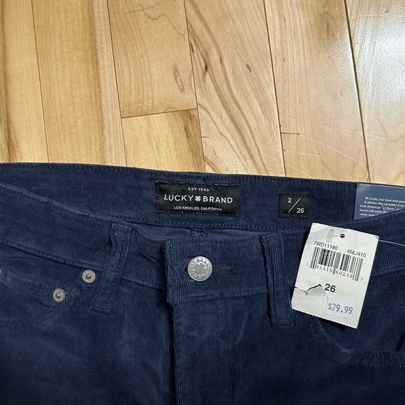 Lucky Brand Bridgette Cropped Flare Corduroy Jeans Size 2 - NWT - Picture 2 of 3